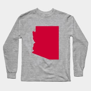 Red Arizona Long Sleeve T-Shirt